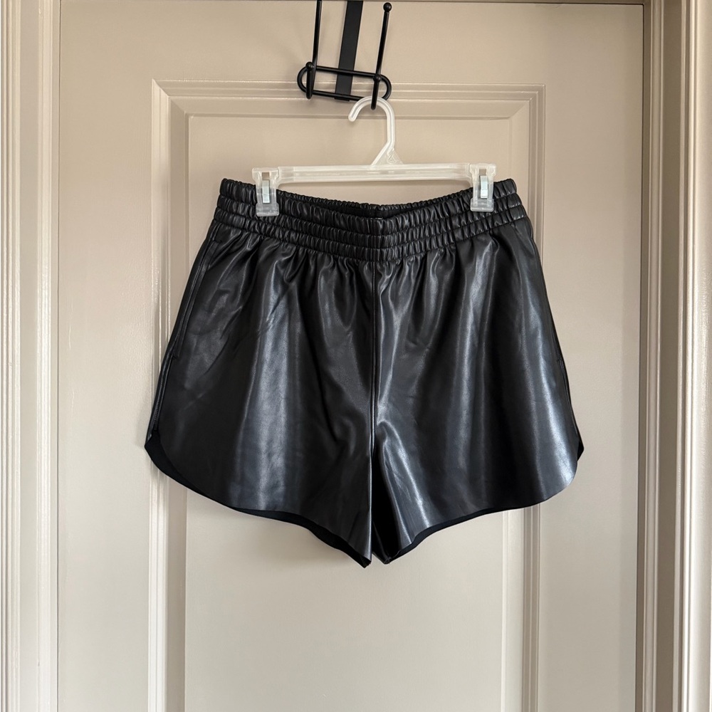Abercrombie & Fitch Vegan Leather Shorts